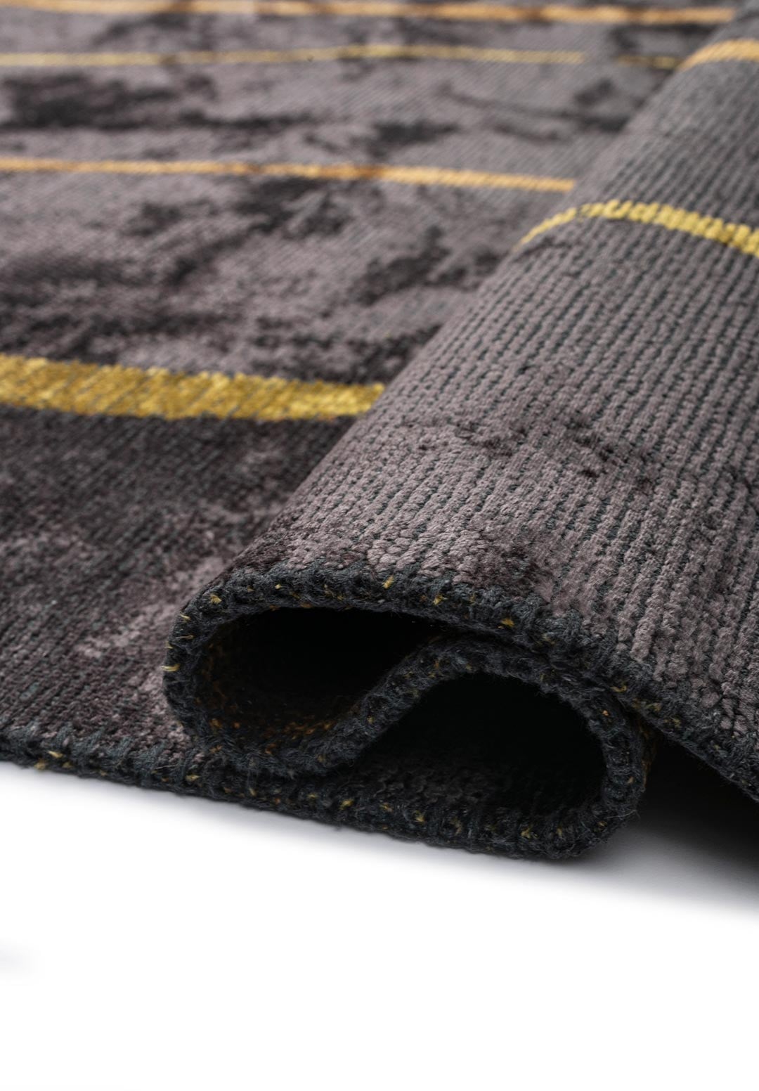TRIBECA CHARCOAL - MUSTARD - YELLOW RUG - 2