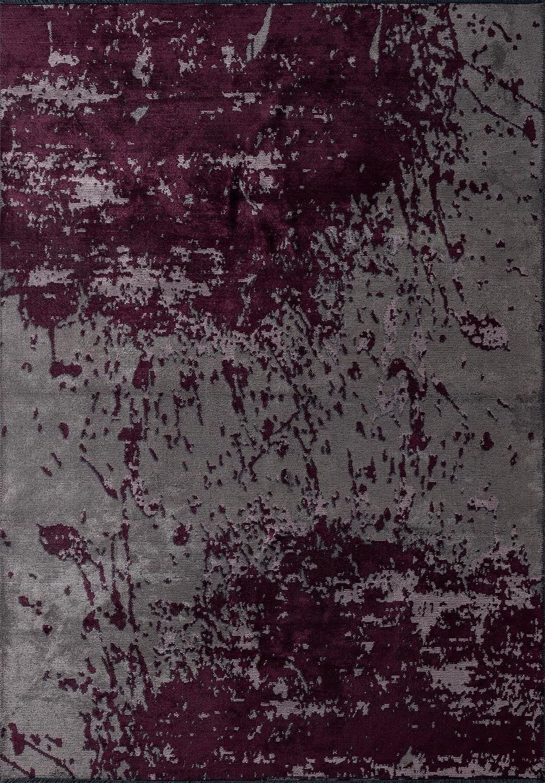 MALLORCA DARK DAMSON - DAMSON - DARK GREY RUG - 1