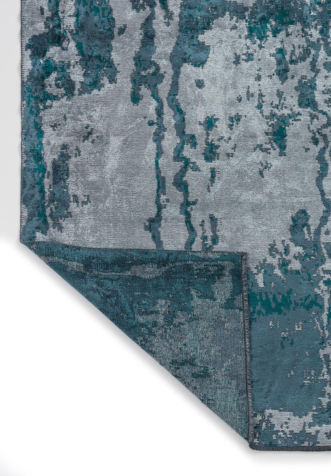 ATHENS ICE BLUE - PETROL - DARK TURQUOISE RUG - 3