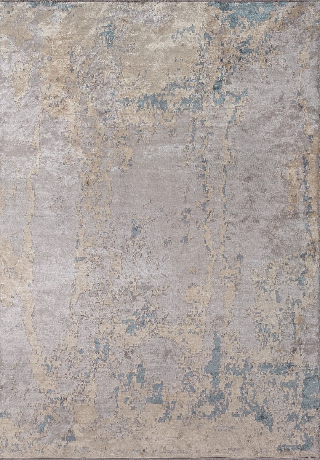 ATHENS LIGHT GREY - CREAM - BLUE RUG