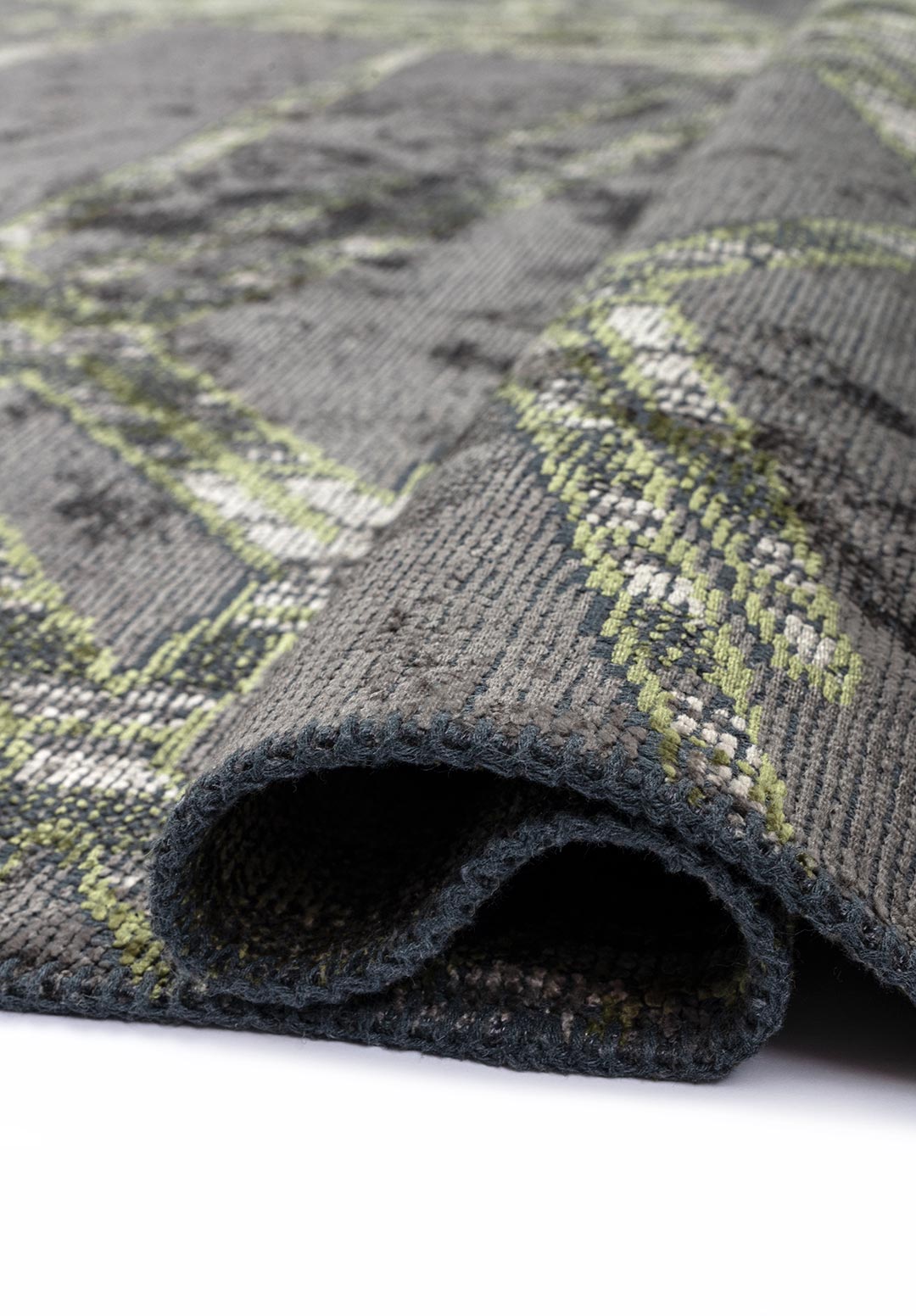 GRENOBLE GREEN - CHARCOAL - BEIGE RUG - 2