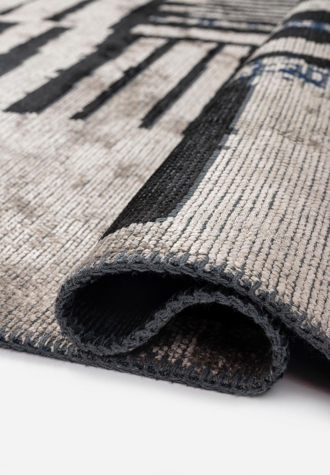 OXFORD BLACK - DARK NAVY - BEIGE RUG - 2