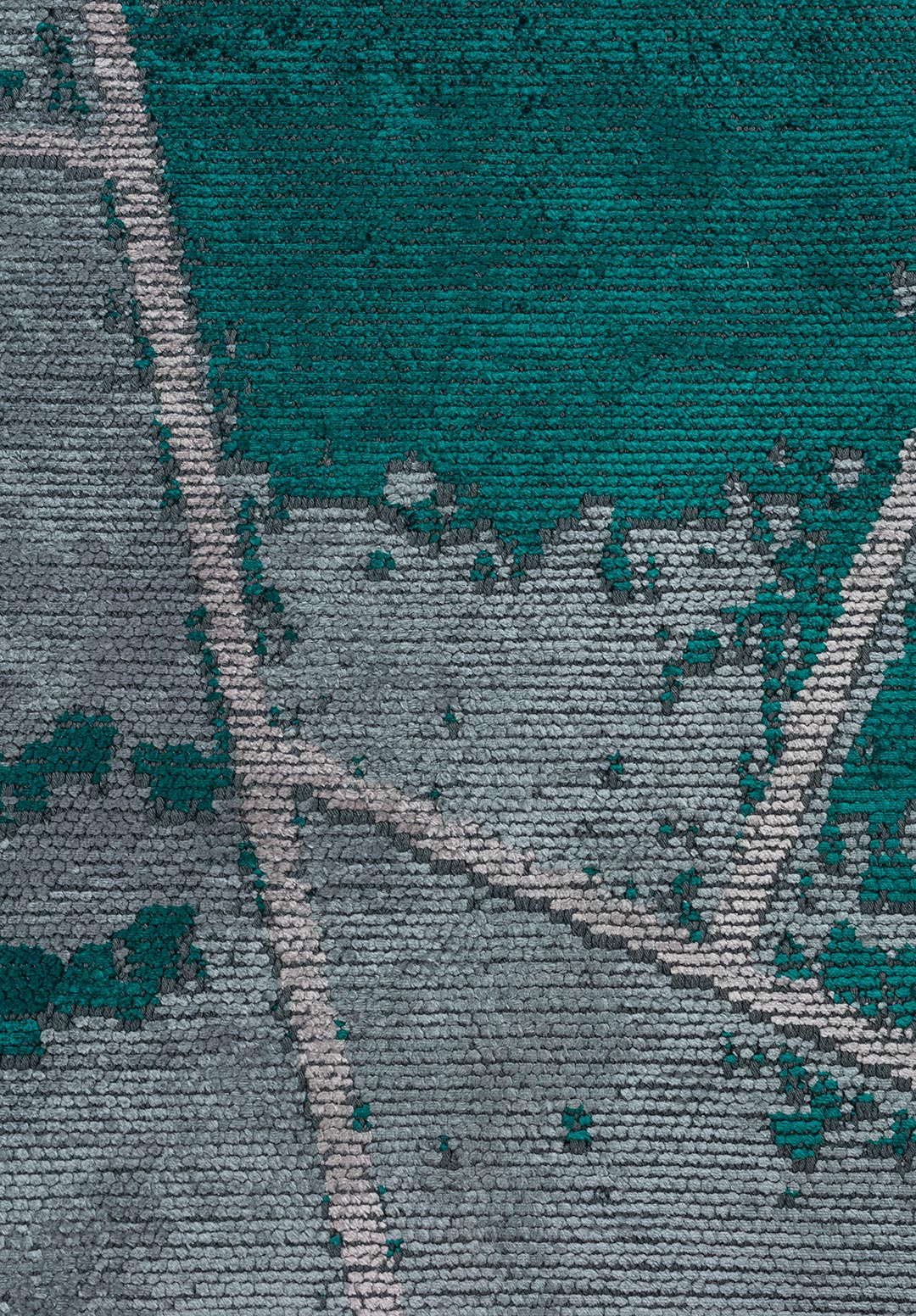 BREMEN BLUE - DARK TURQUOISE - LIGHT GREY RUG - 5