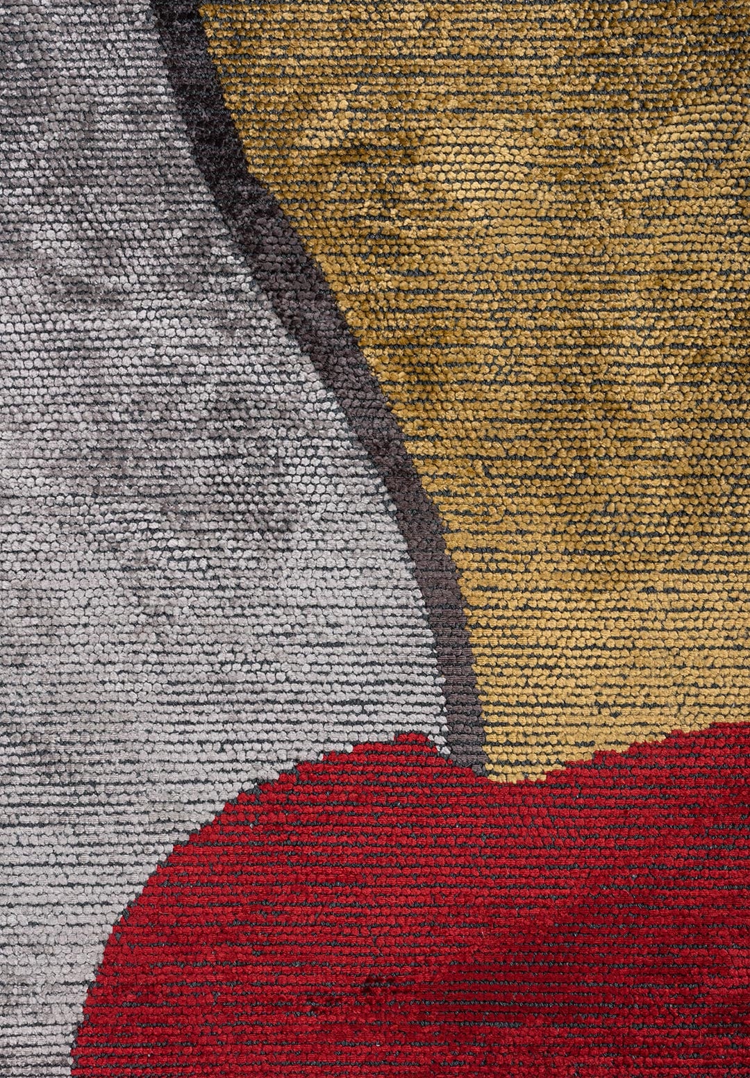 MIAMI BLACK - RED - GOLD - CHARCOAL - LIGHT GREY RUG - 5