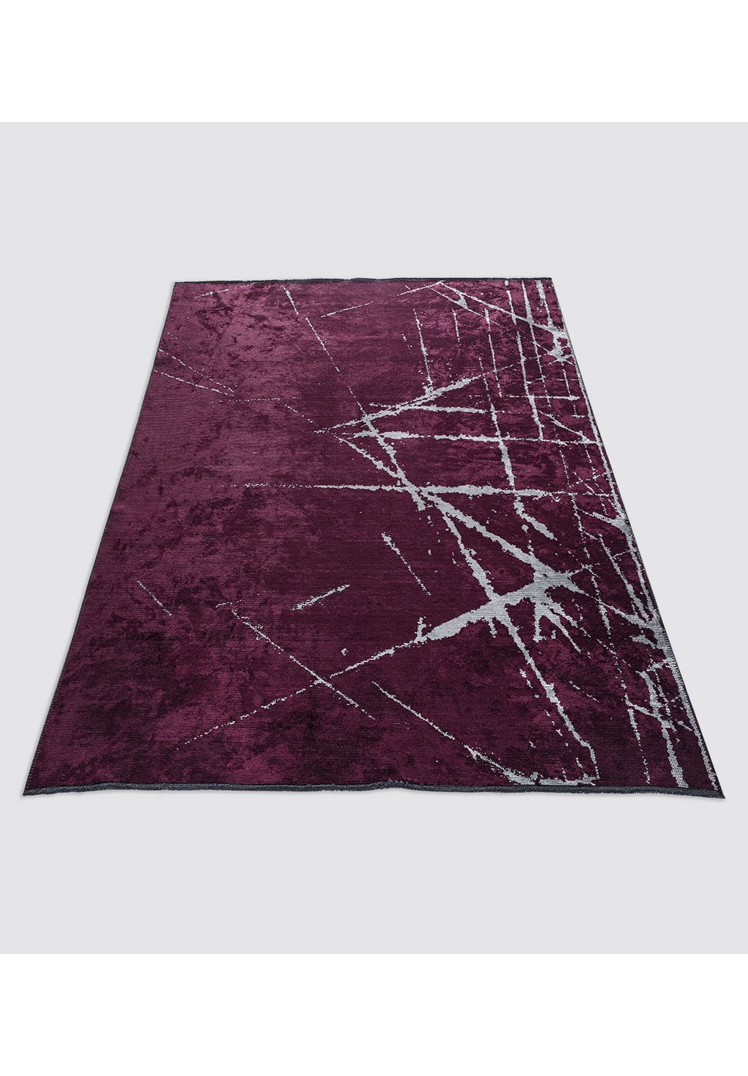CRACK ICE BLUE - DARK DAMSON RUG - 6