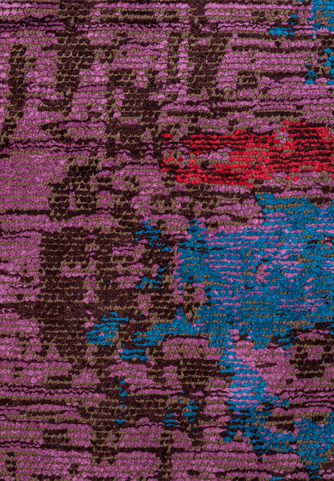 MEDALLION DARK BROWN - PINK - PURPLE - MAGENTA - CYAN - ORANGE RUG - 5