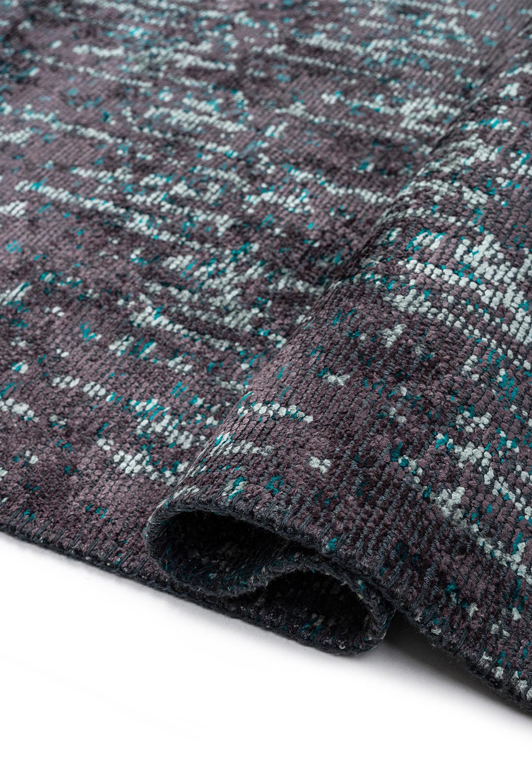 SOLSTICE CHARCOAL - DARK TURQUOISE - RIVER GREEN RUG - 2