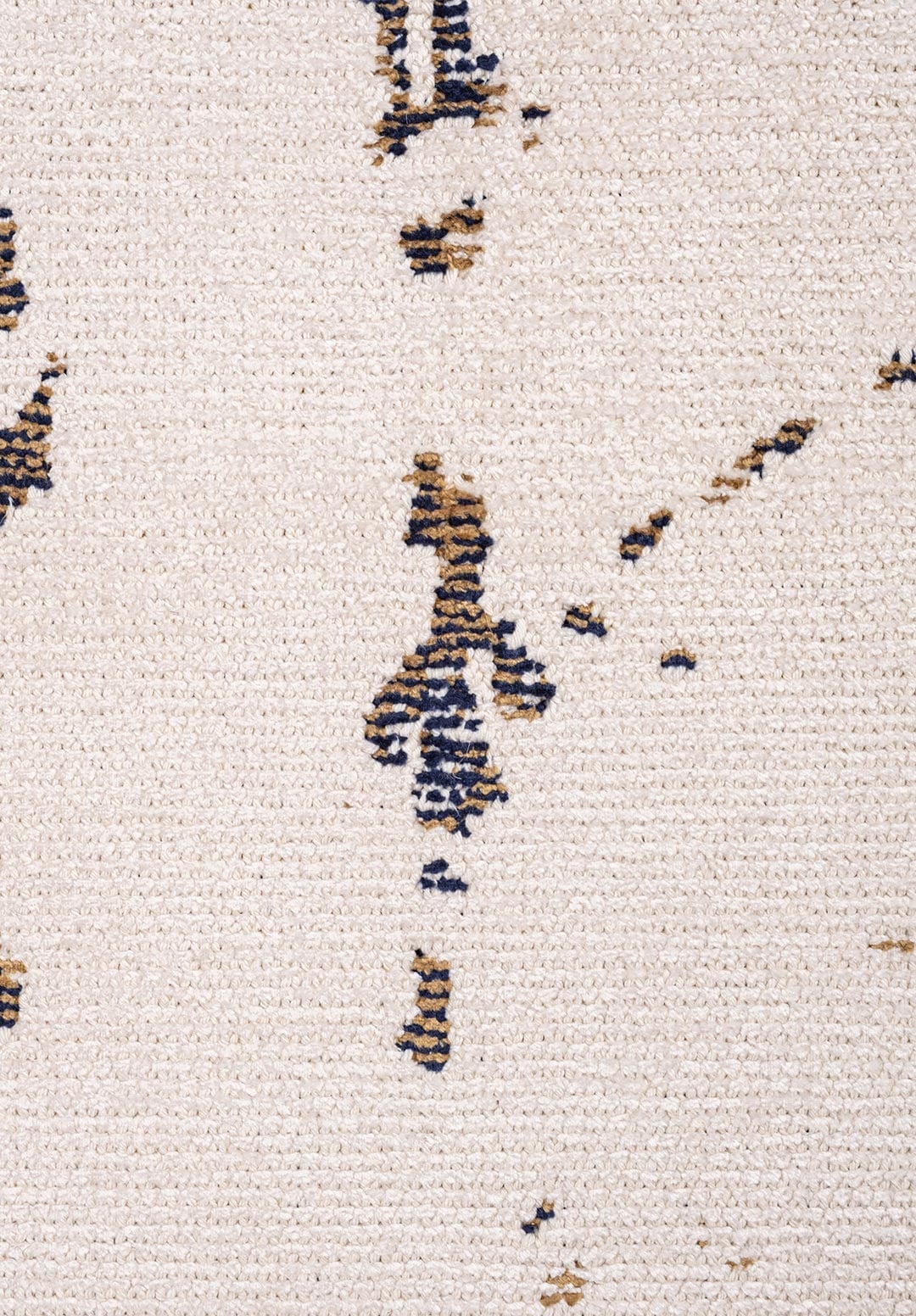 SCATTER DARK NAVY - LIGHT BROWN - ECRU RUG - 5