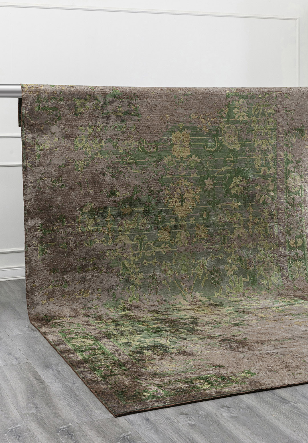 SPLENDOR ERA KHAKI - ANTHRACITE - FOREST GREEN - GREEN RUG - 4