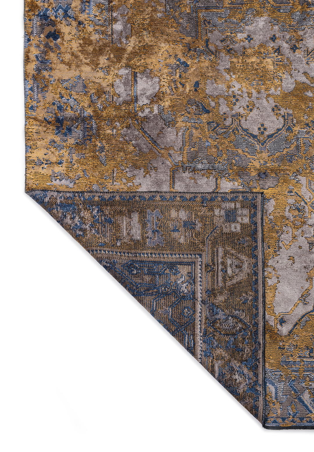 MONARCH ERA MUSTARD - DARK GREY - LIGHT GREY - NAVY BLUE RUG - 3