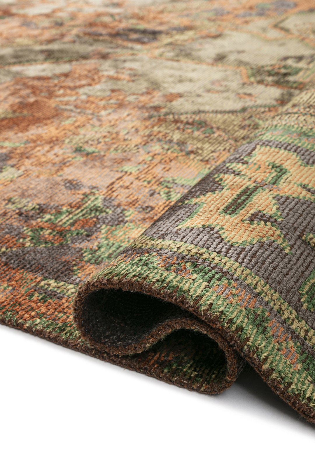 MONARCH ERA TERRA - ANTHRACITE - OLIVE GREEN - FOREST GREEN RUG - 2