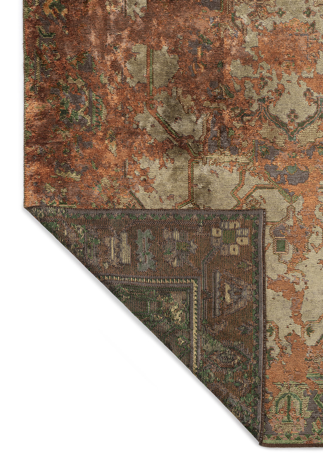 MONARCH ERA TERRA - ANTHRACITE - OLIVE GREEN - FOREST GREEN RUG - 3
