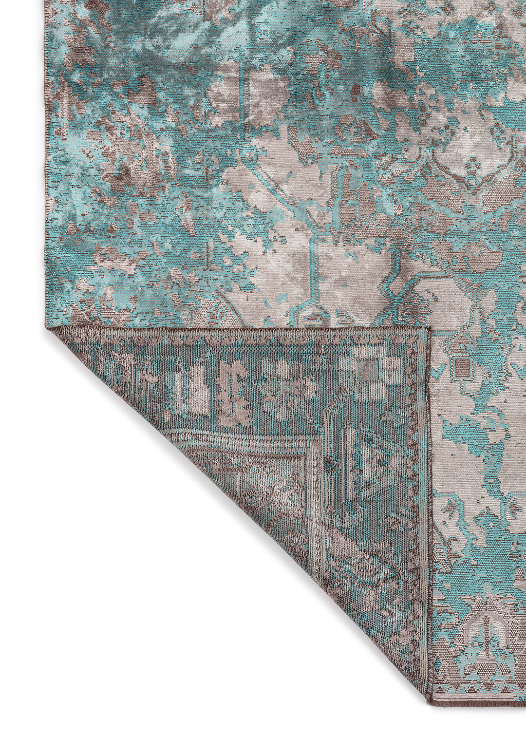 MONARCH ERA TURQUOISE - GREY - LIGHT GREY - DARK GREY RUG - 3
