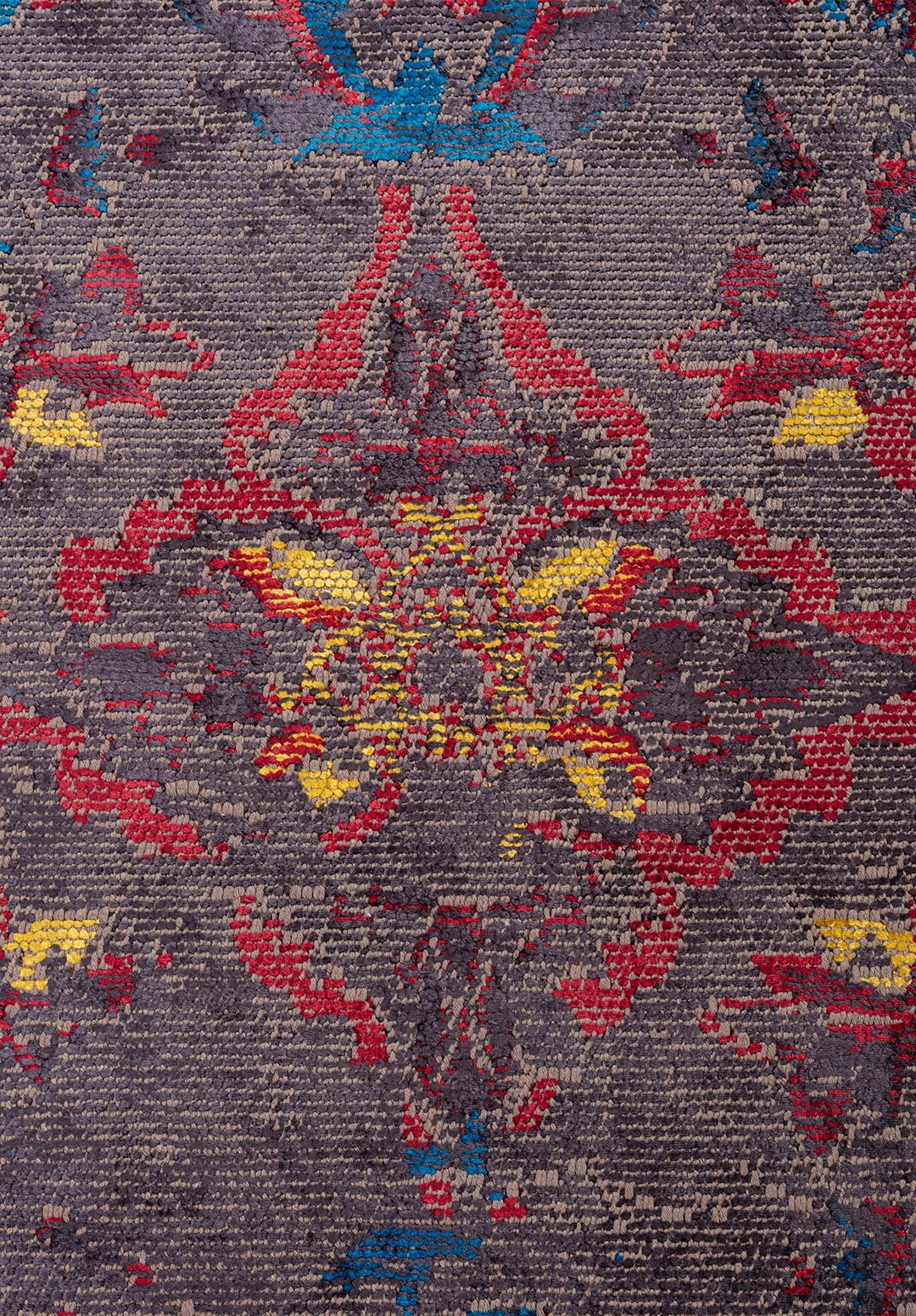 FORTRESS ERA CHARCOAL - CYAN - RED - CHARCOAL - ORANGE - YELLOW RUG - 5