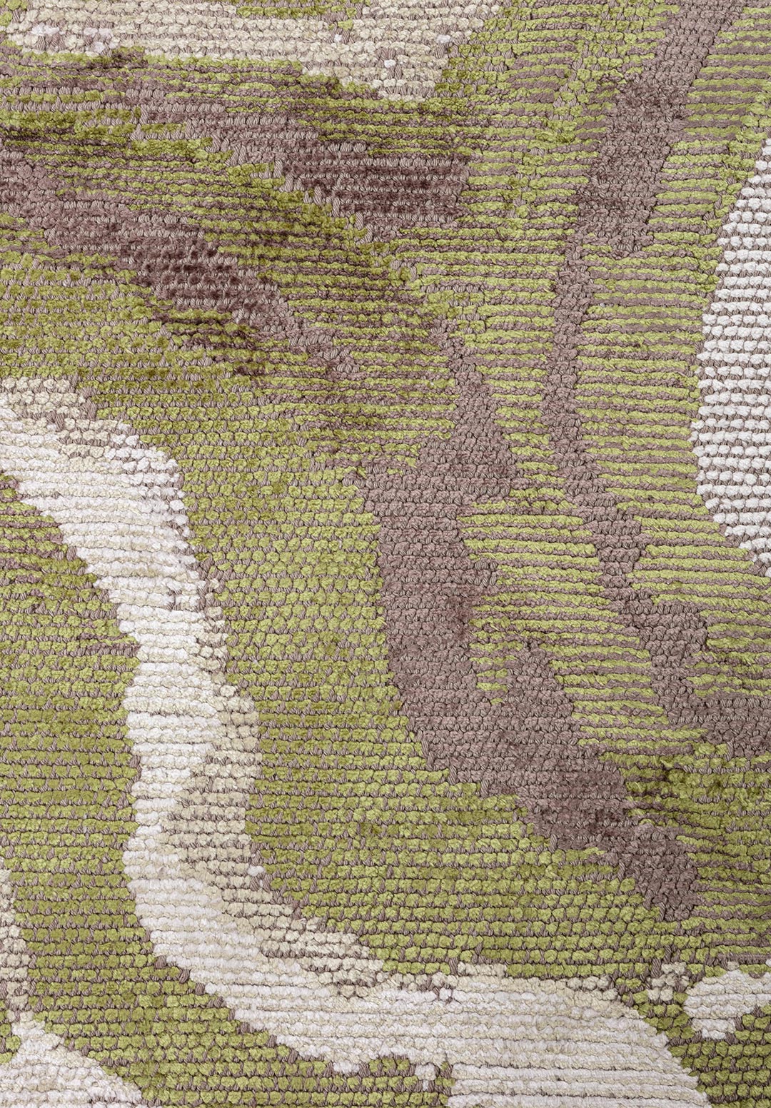 SMOKE BONE - BEIGE - GREEN - DARK MINK RUG - 5
