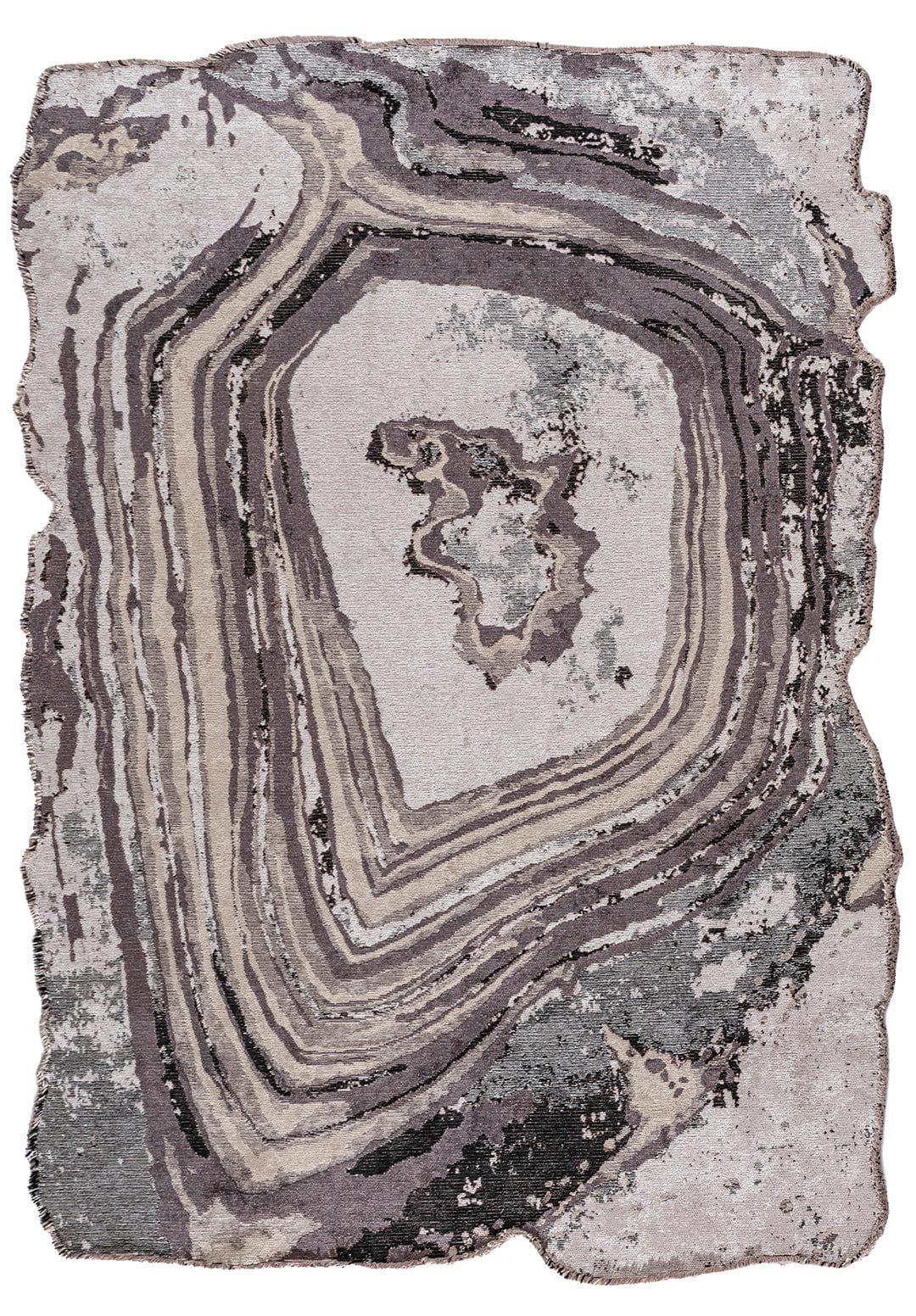 SMOKE BONE - BLACK - CHARCOAL - BEIGE RUG