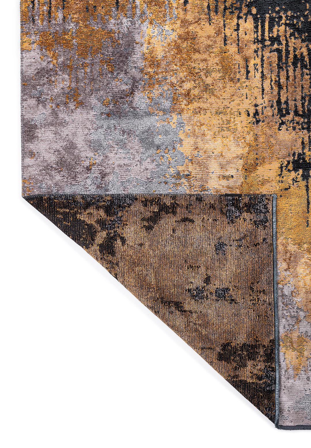 ORION LIGHT GREY - DARK GREY - MUSTARD - BLACK RUG - 3