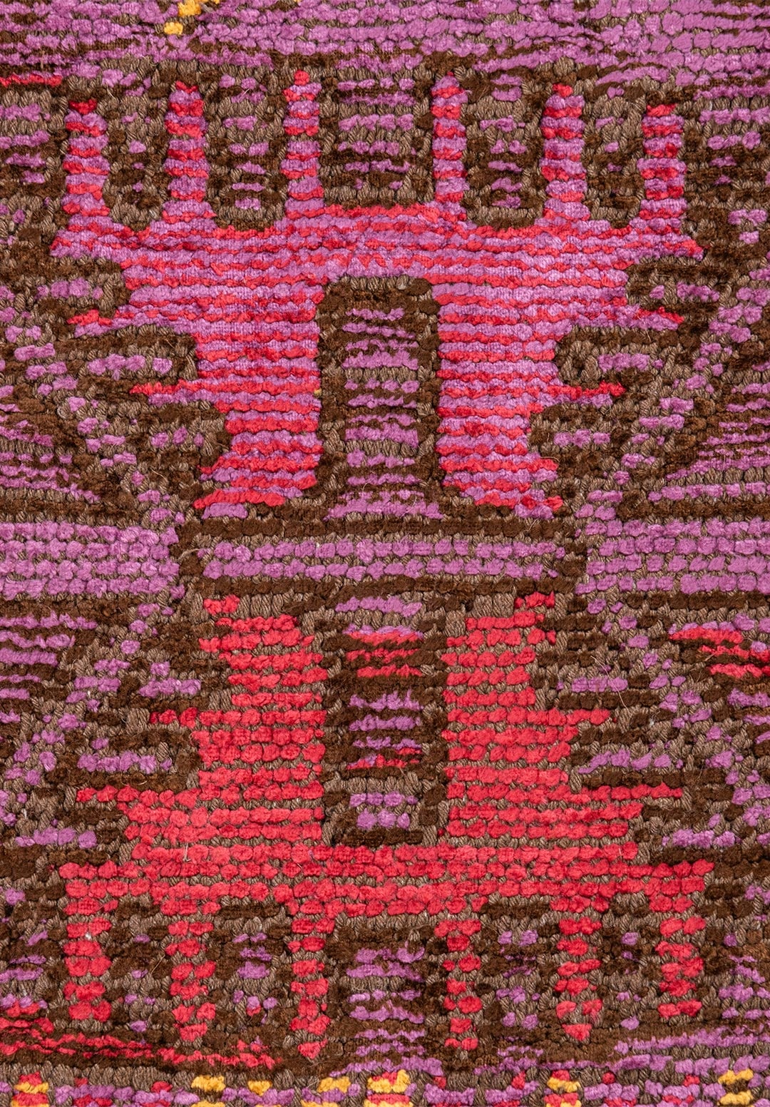 FOLK PURPLE - MAGENTA - MUSTARD - DARK BROWN - SAX BLUE - GRASS GREEN RUG - 5