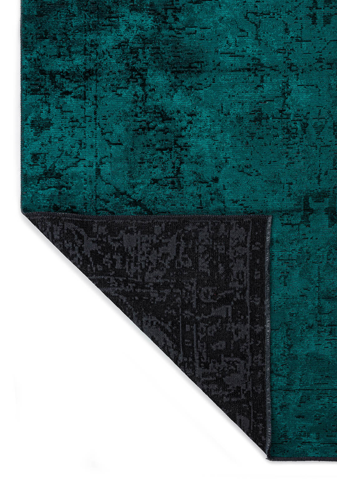 IVY BLACK - DARK TURQUOISE RUG - 3