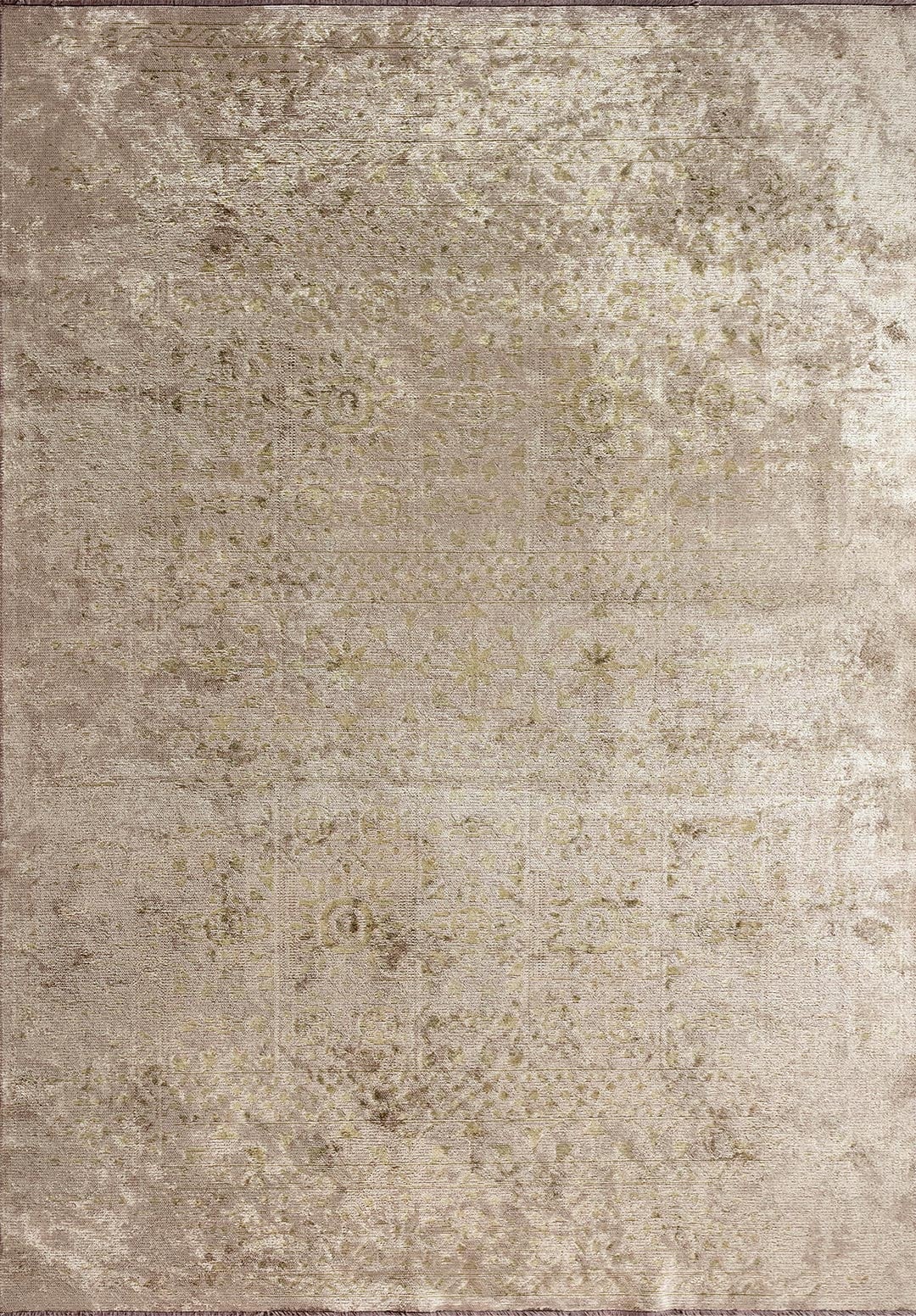 SCRIPT GREEN - BEIGE RUG - 1