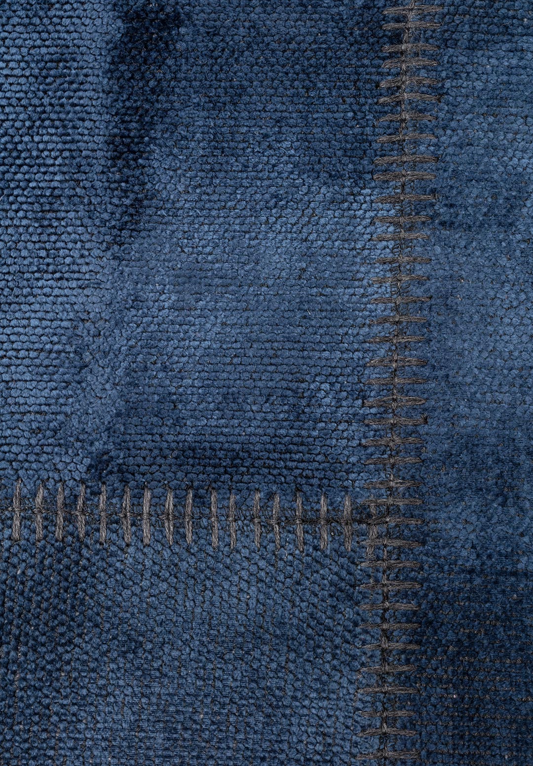 PATCH NAVY BLUE RUG - 5