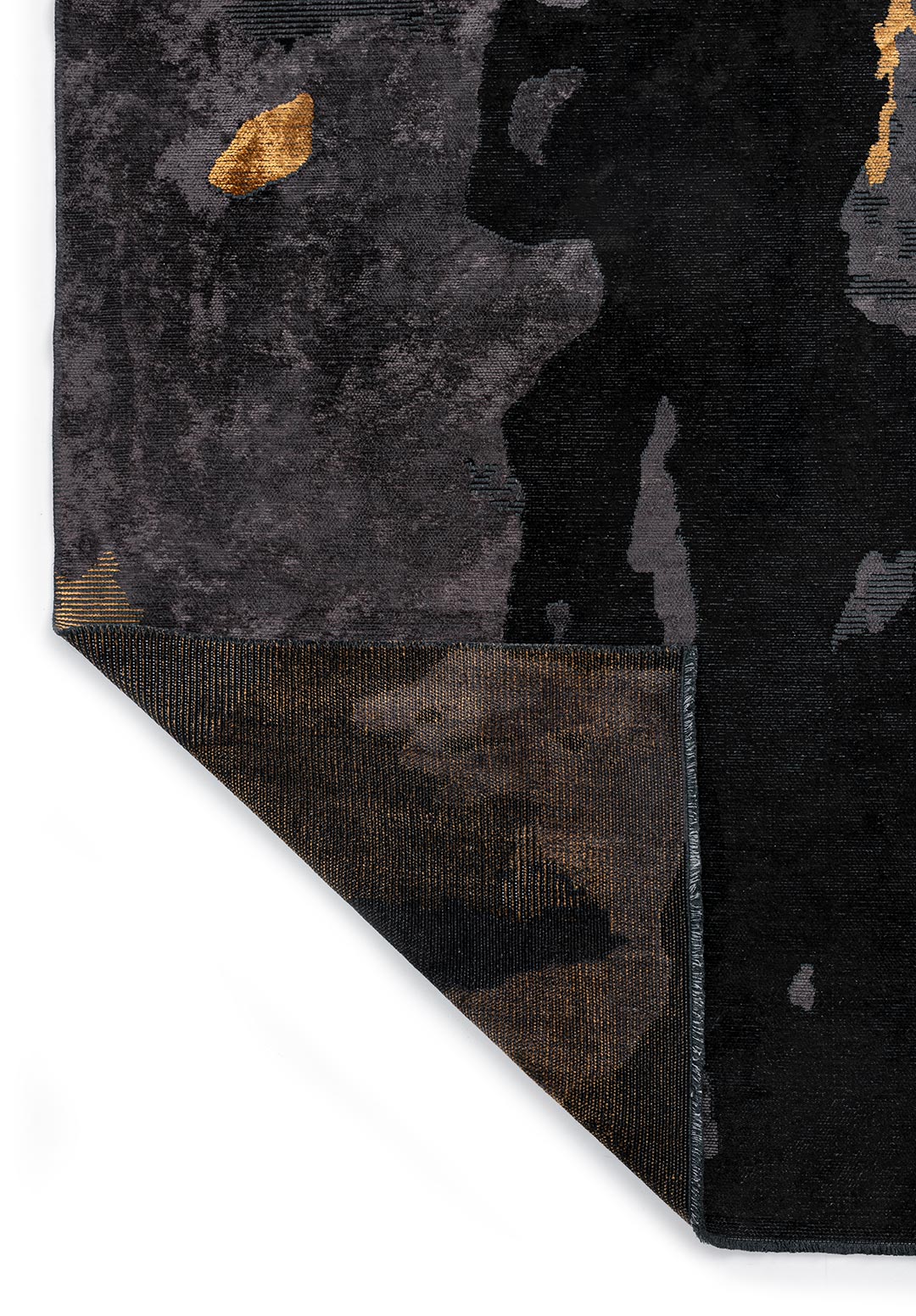 SEVILLA BLACK - MUSTARD - CHARCOAL RUG - 3