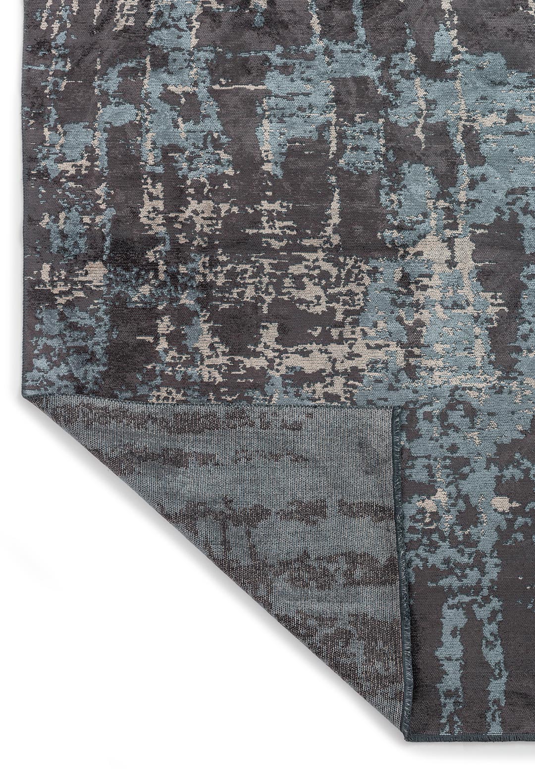 TOLEDO CHARCOAL - BLUE - LIGHT CREAM RUG - 3