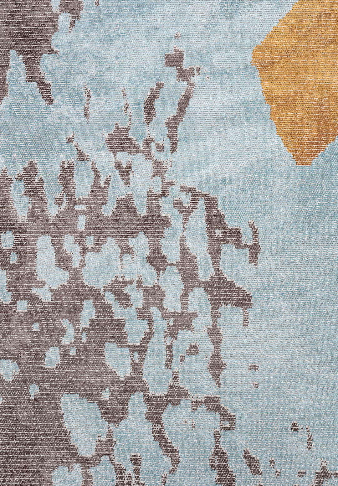 LAGUNA DARK GREY - GOLD - ICE BLUE RUG - 5