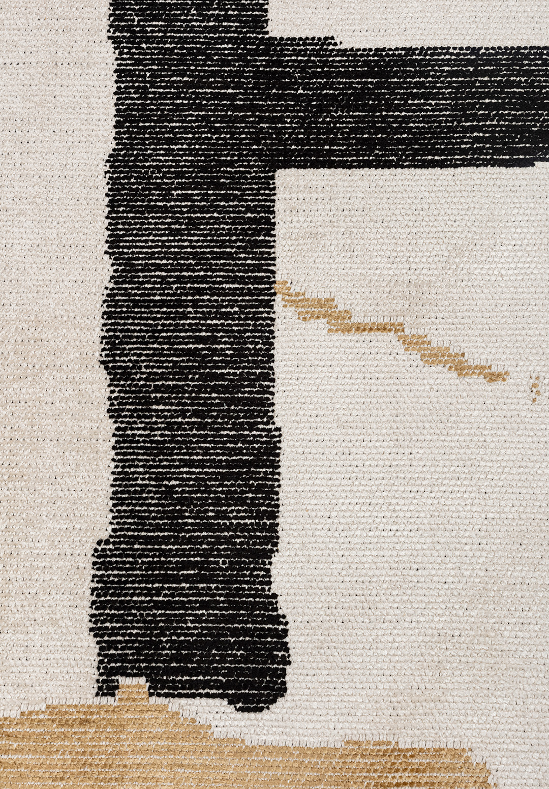 SALAMANCA BLACK - DARK BEIGE - ECRU RUG - 5
