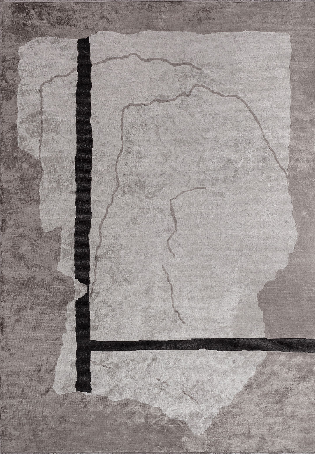 SALAMANCA BLACK - DARK GREY - LIGHT GREY RUG - 1