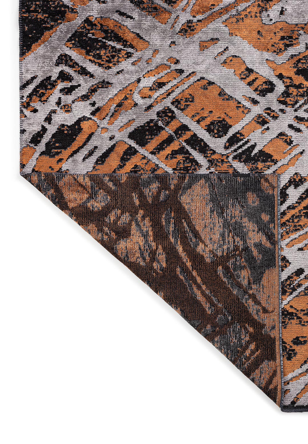 DUSSELDORF BLACK - TERRA - LIGHT GREY RUG - 3