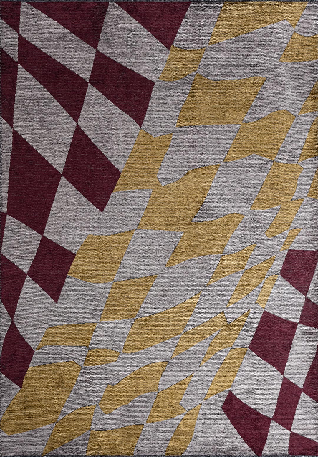 JERSEY CHERRY - LIGHT GREY - GOLD - LIGHT GREY RUG - 1