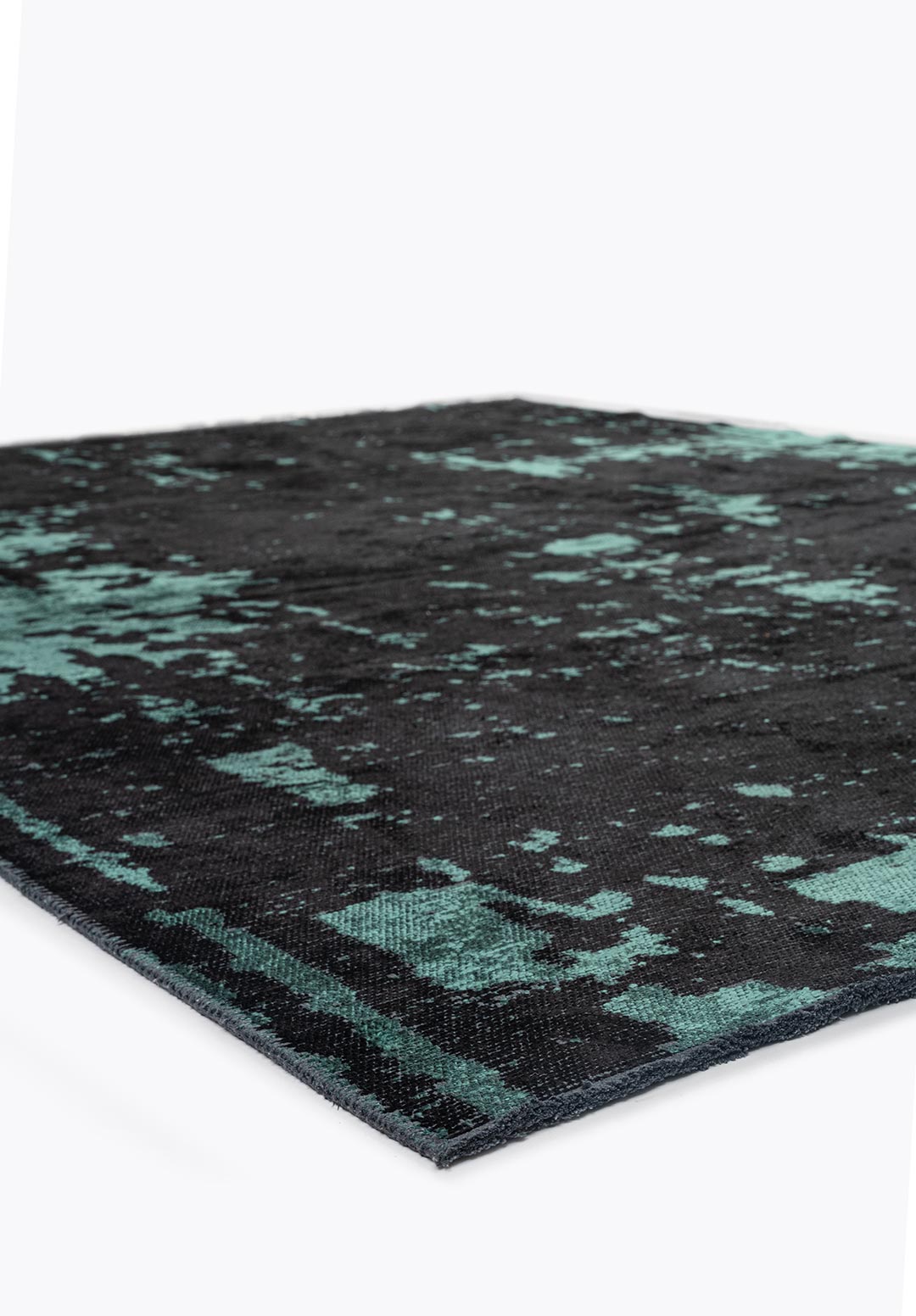 VERONA DARK GREEN - BLACK RUG - 4