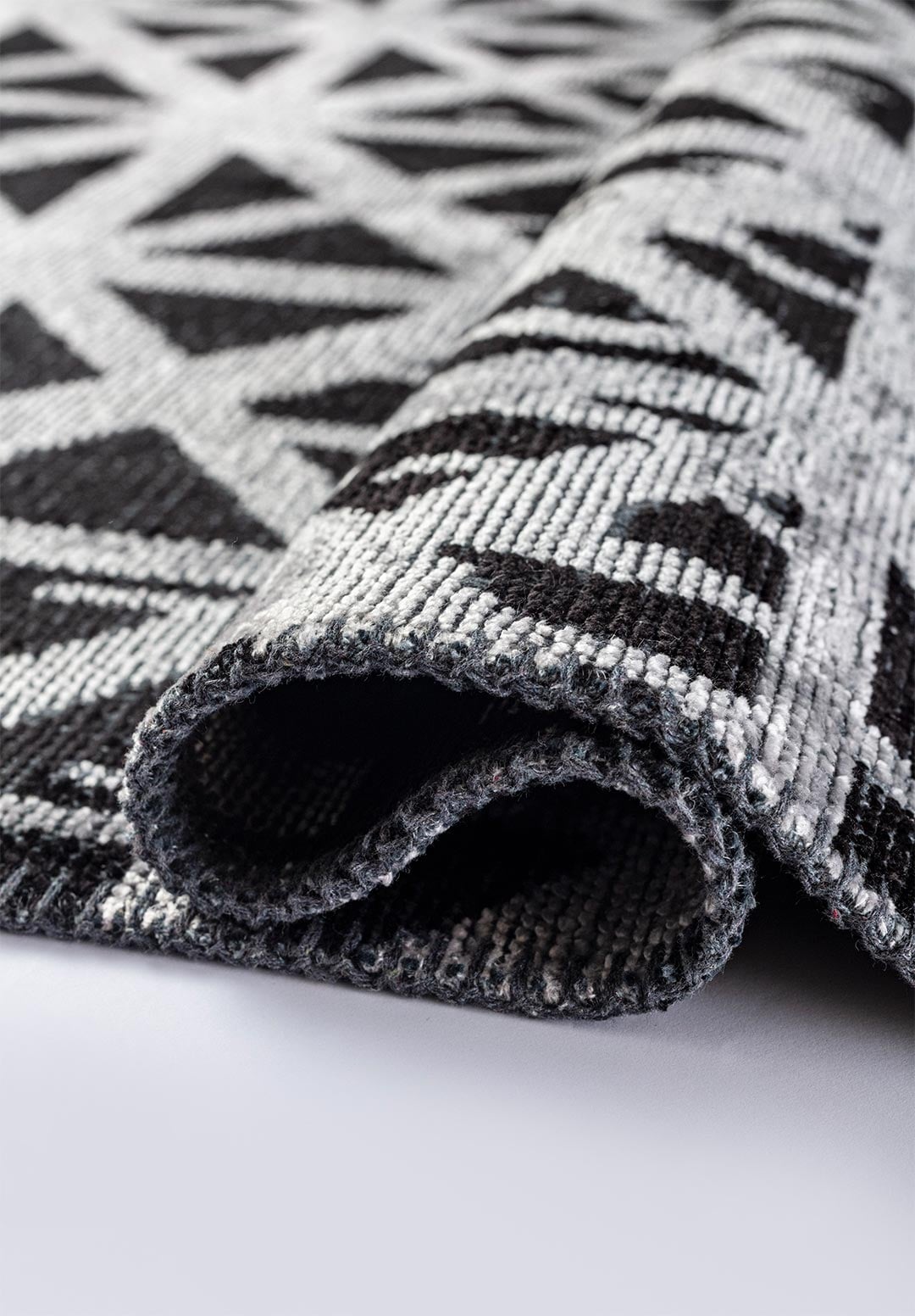 TORINO BLACK - LIGHT GREY RUG - 2