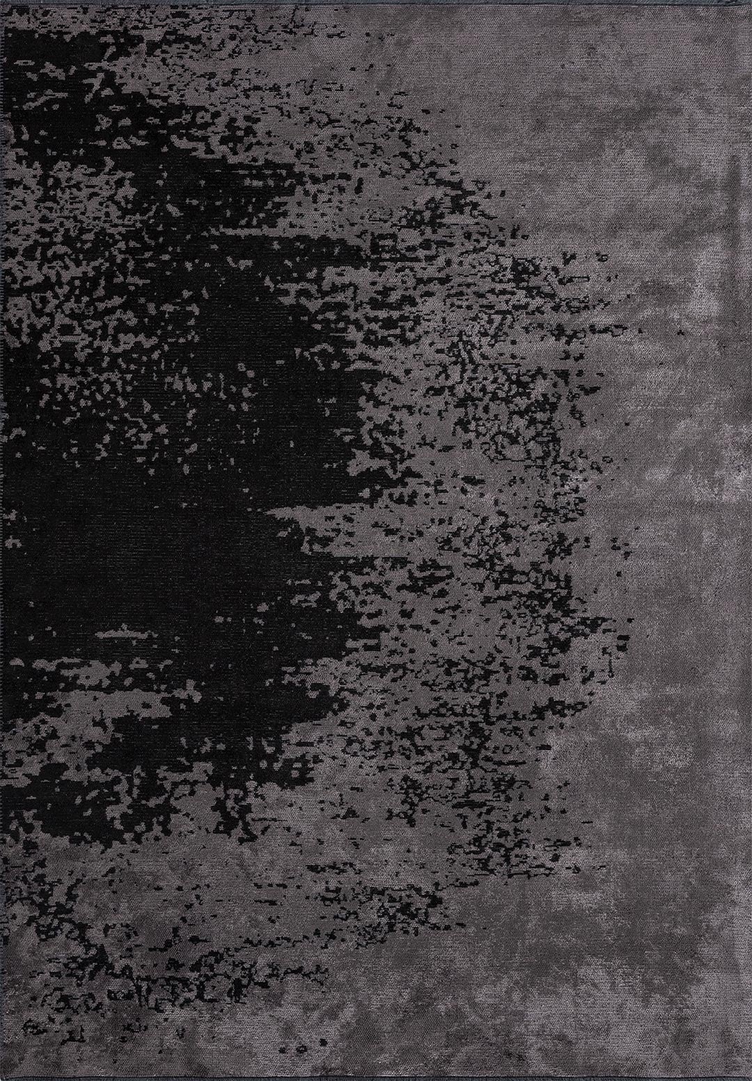 MILAN DARK GREY - BLACK RUG - 1