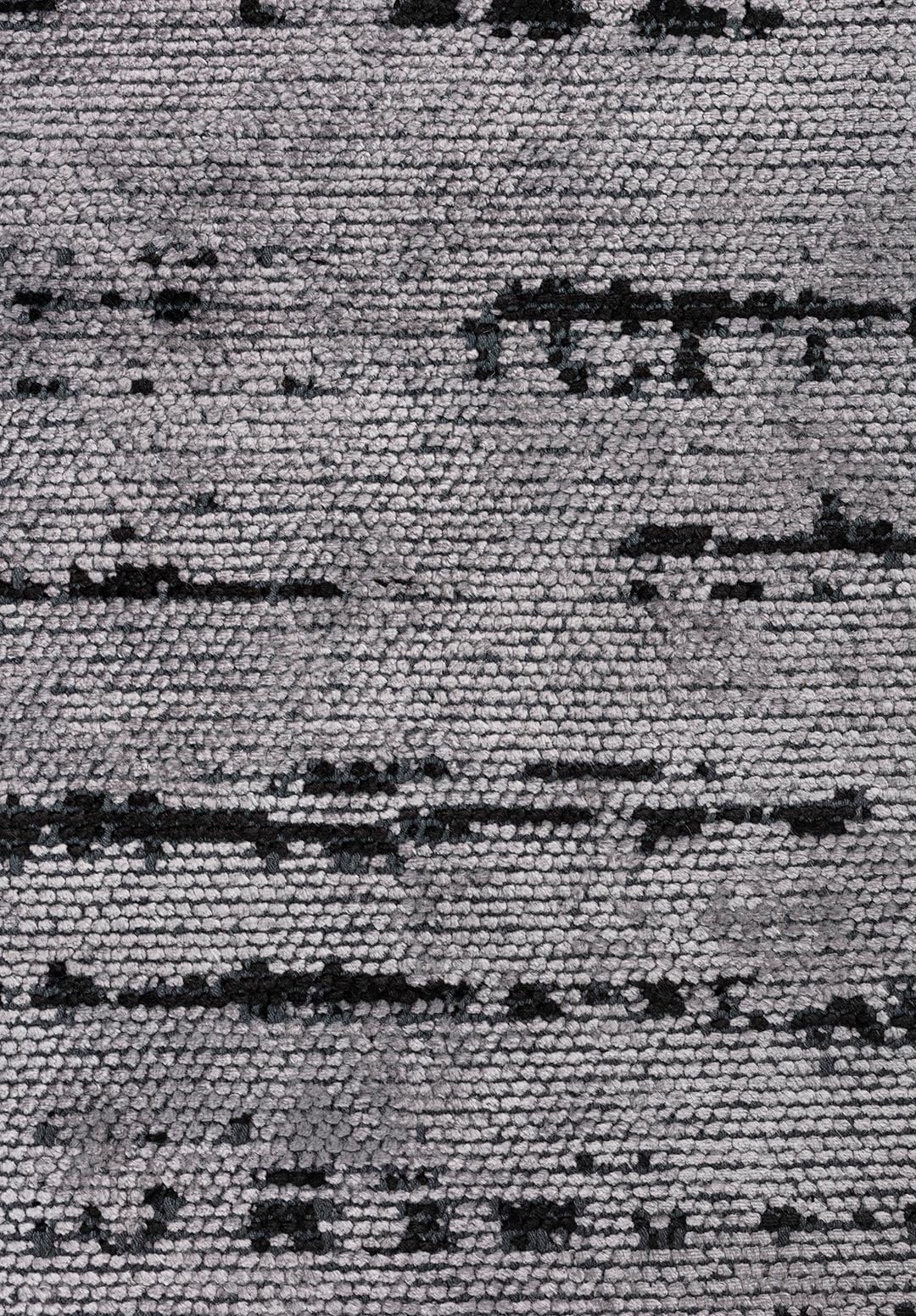 COMO LIGHT GREY - BLACK RUG - 5