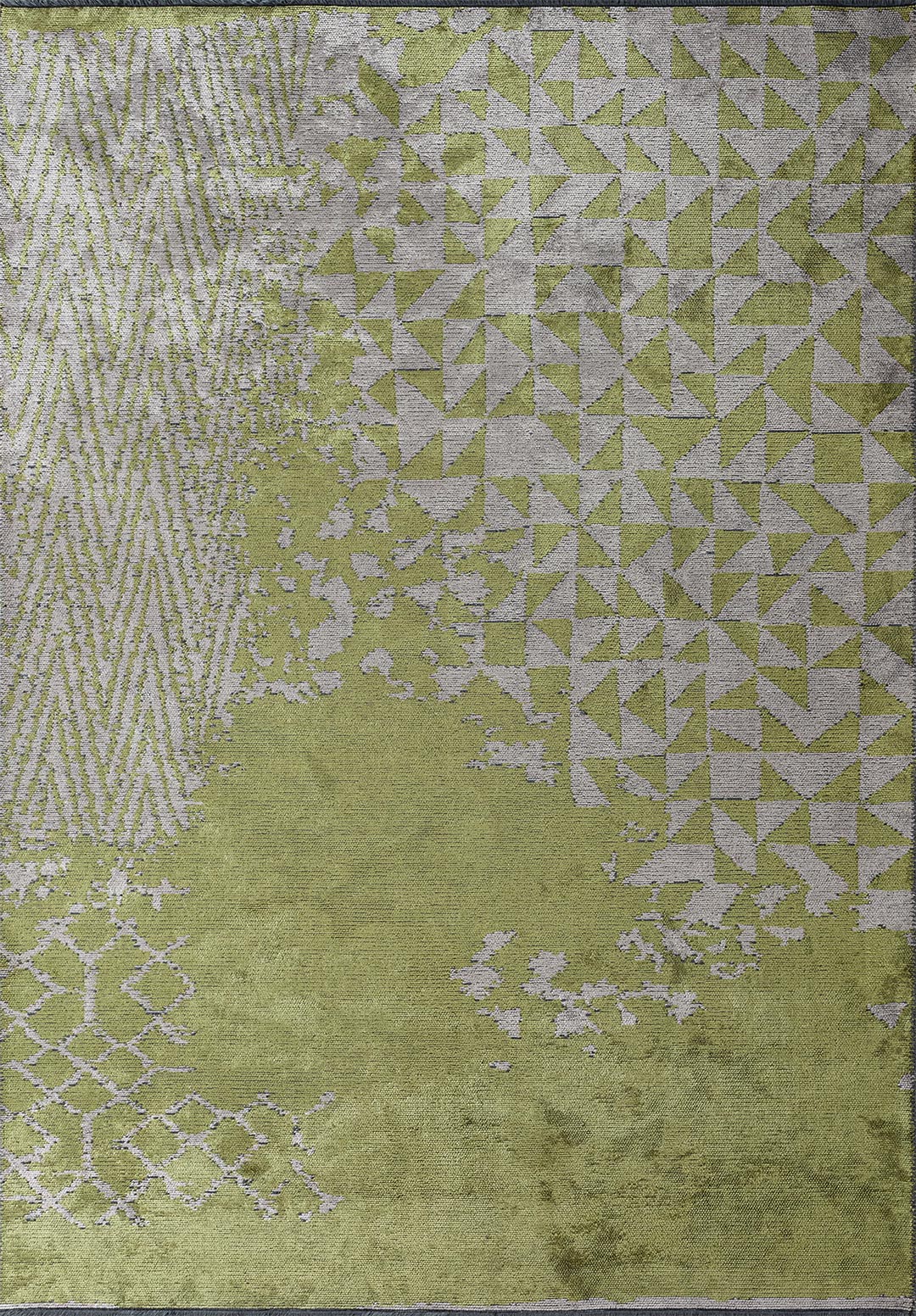 GULF GREEN - GREY RUG
