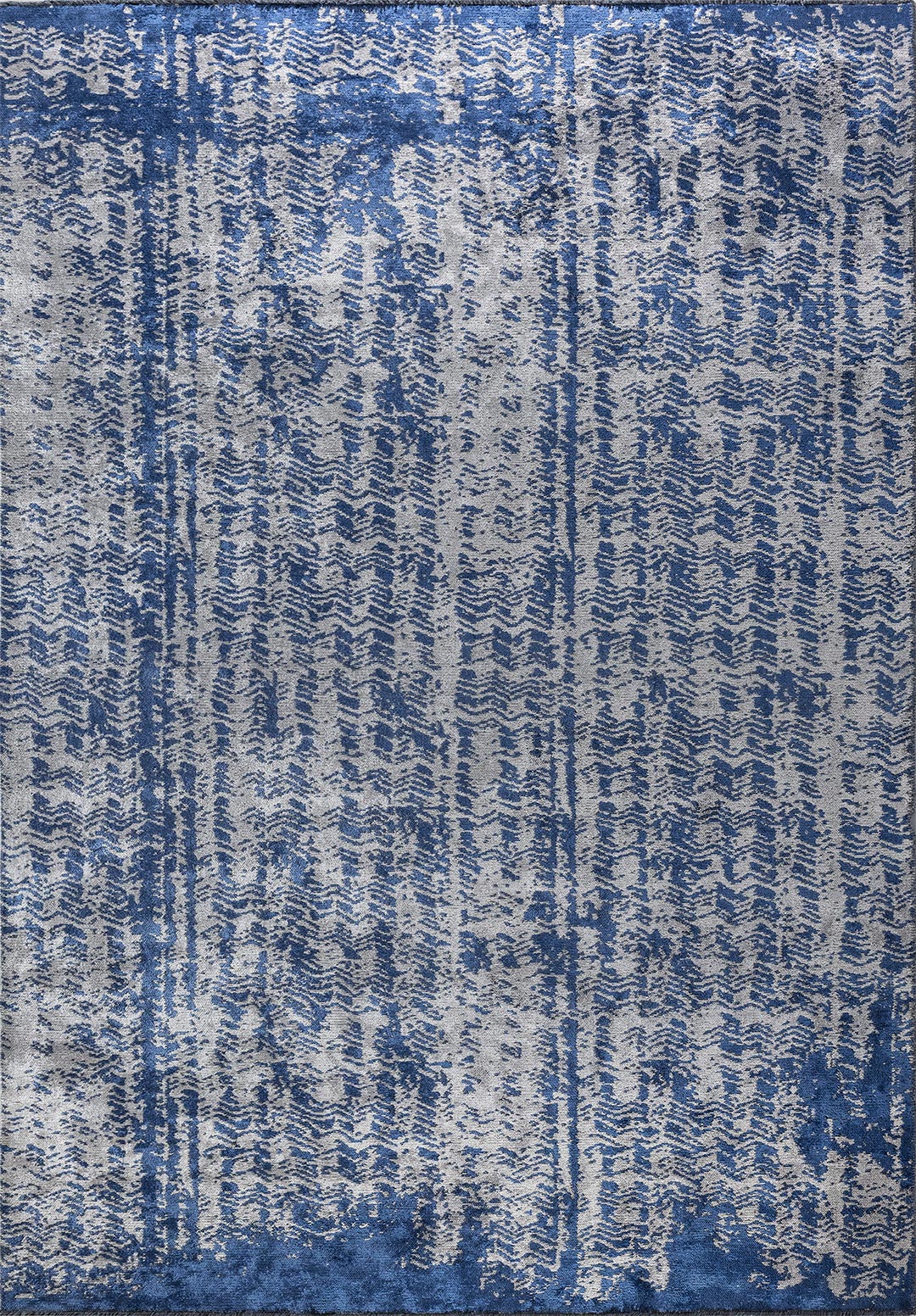 TERAMO LIGHT GREY - NAVY BLUE RUG