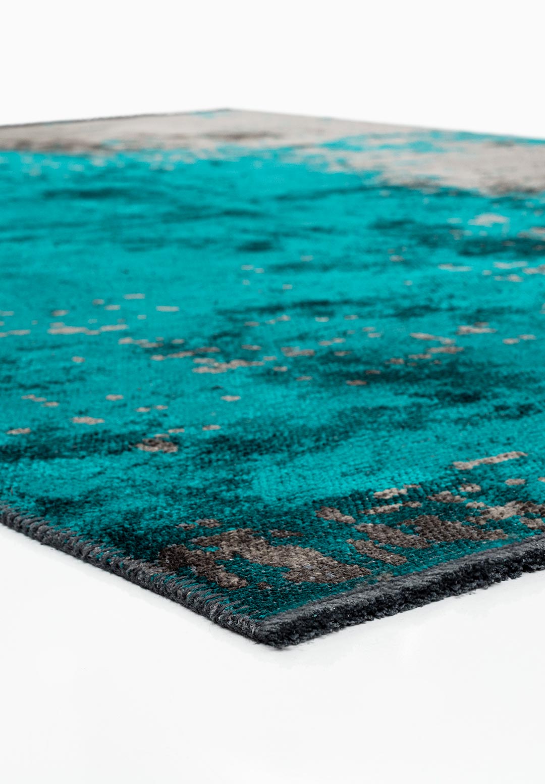 PAINT DARK TURQUOISE - ANTHRACITE RUG - 4