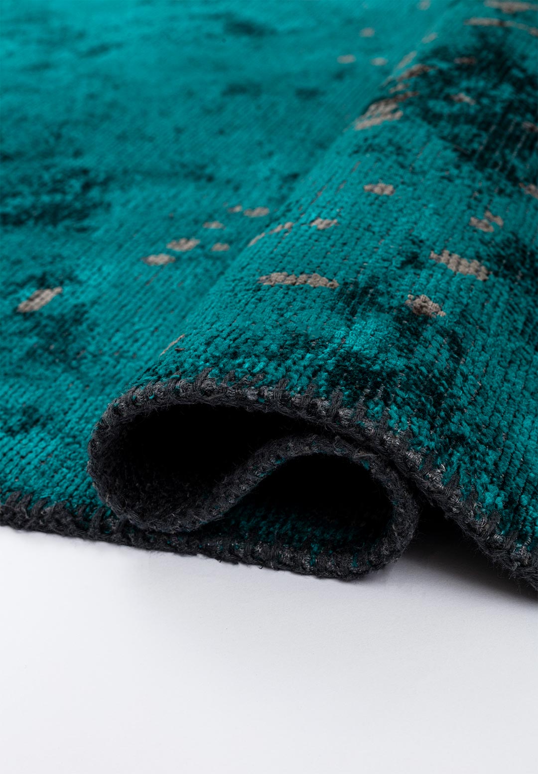 PAINT DARK TURQUOISE - ANTHRACITE RUG - 2