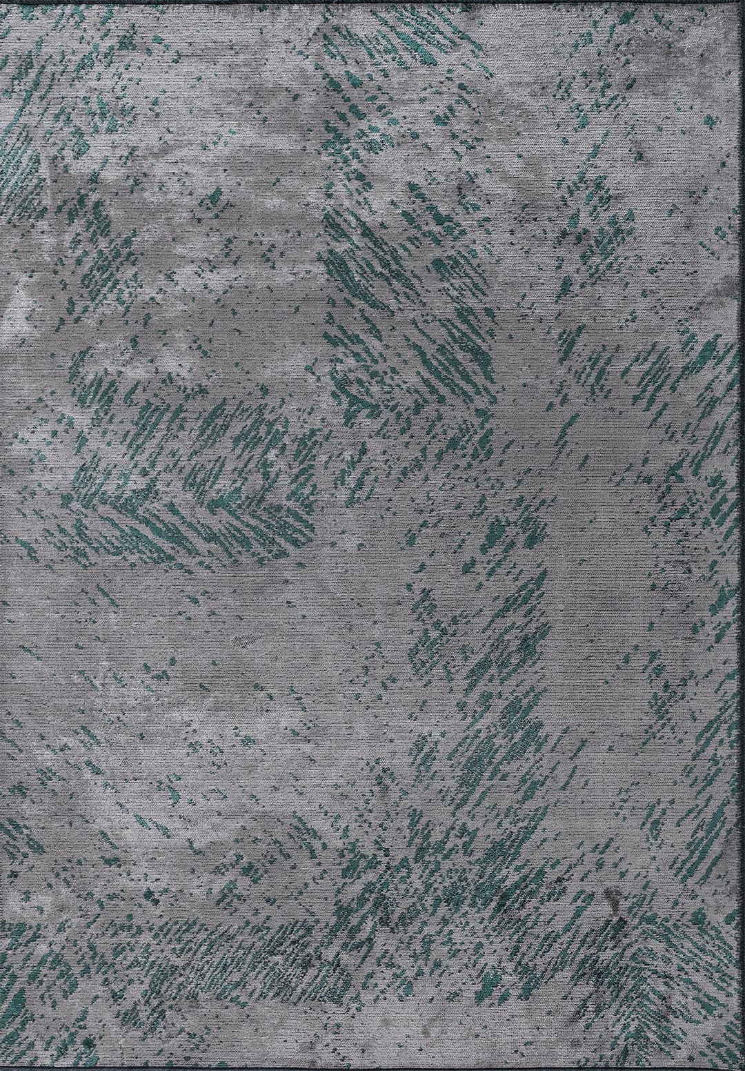 RUSTIC GREY - DARK GREEN RUG - 1