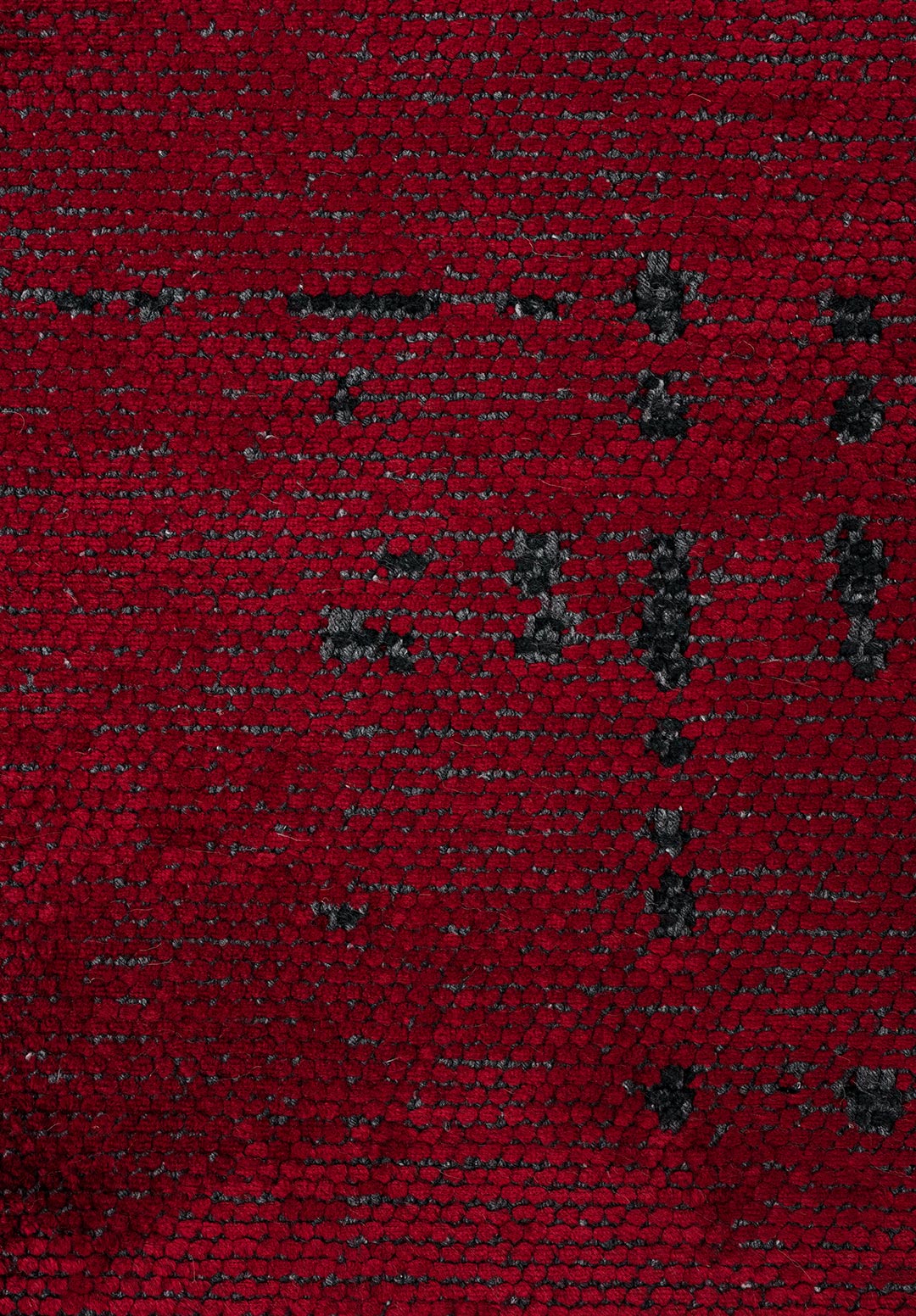 SPACE RED - MATTE BLACK RUG - 5