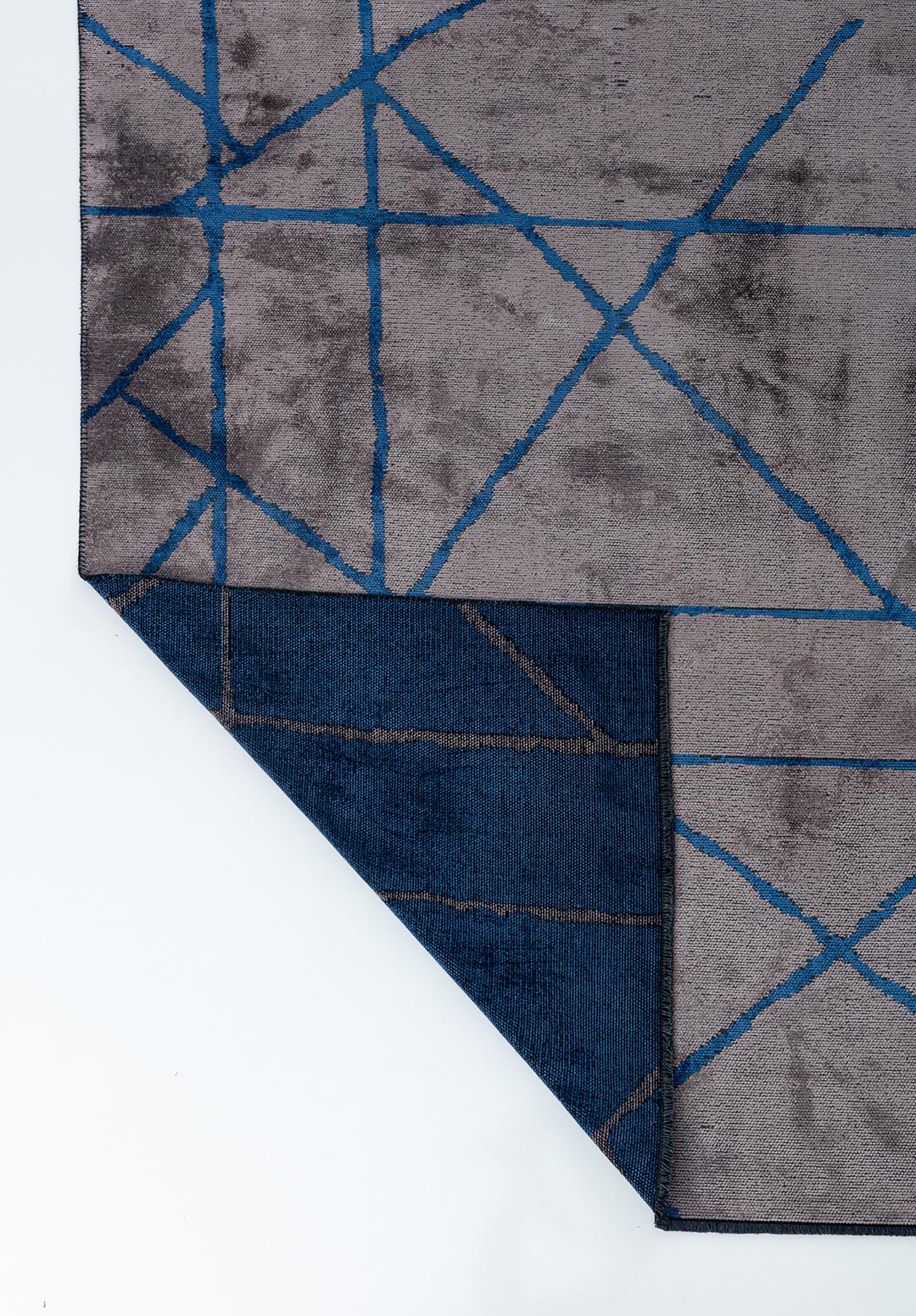 GRID DARK GREY - NAVY BLUE RUG - 3