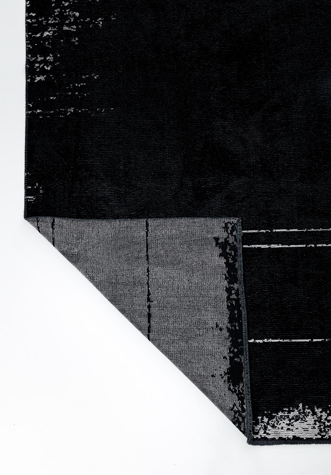 BARBER LIGHT GREY - BLACK RUG - 3