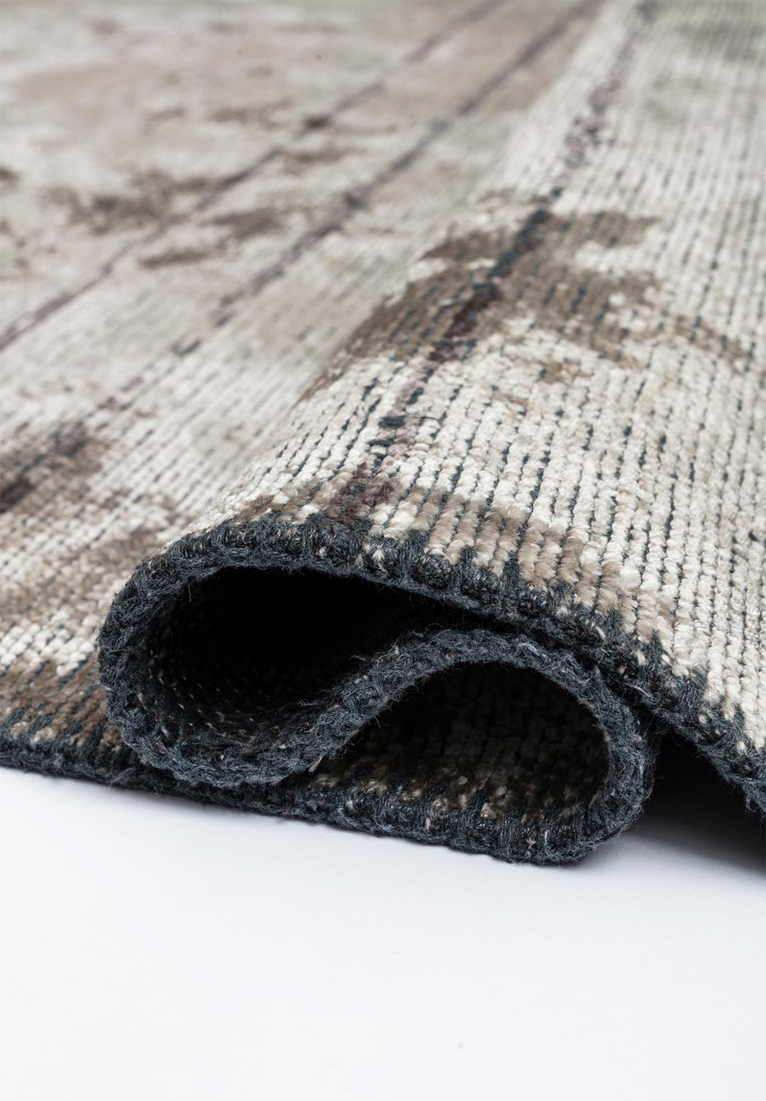 BARBER DARK GREY - CREAM RUG - 2