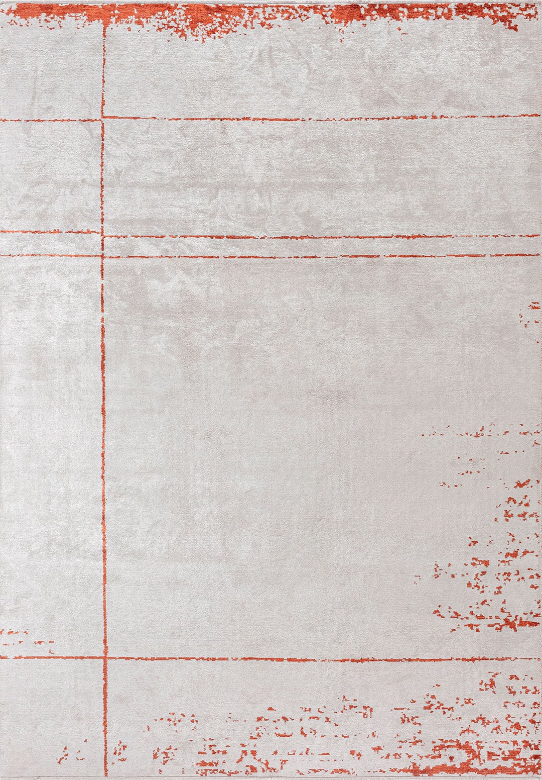 BARBER RUST - ECRU RUG