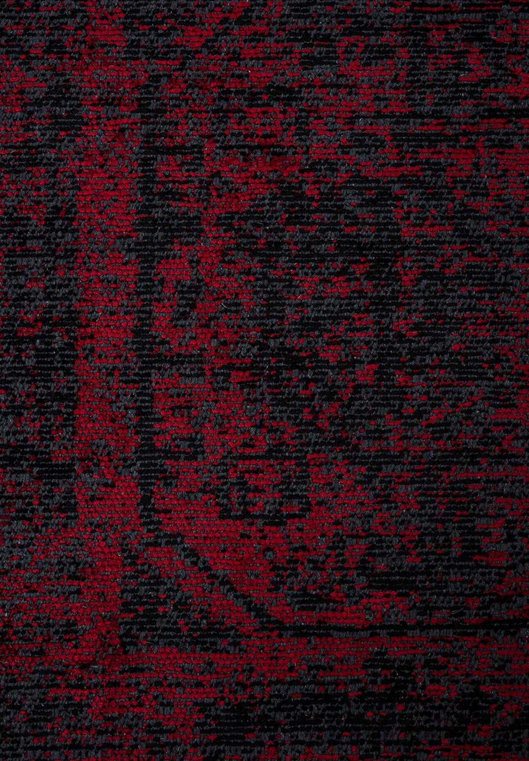 TILE BLACK - RED RUG - 5