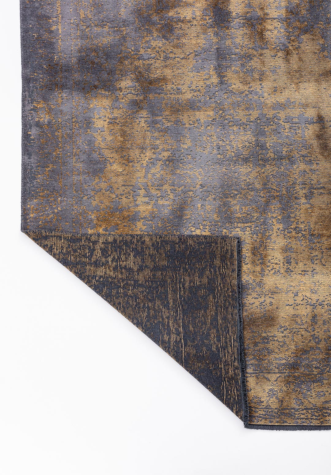 MEDALLION GREY - GOLD RUG - 3