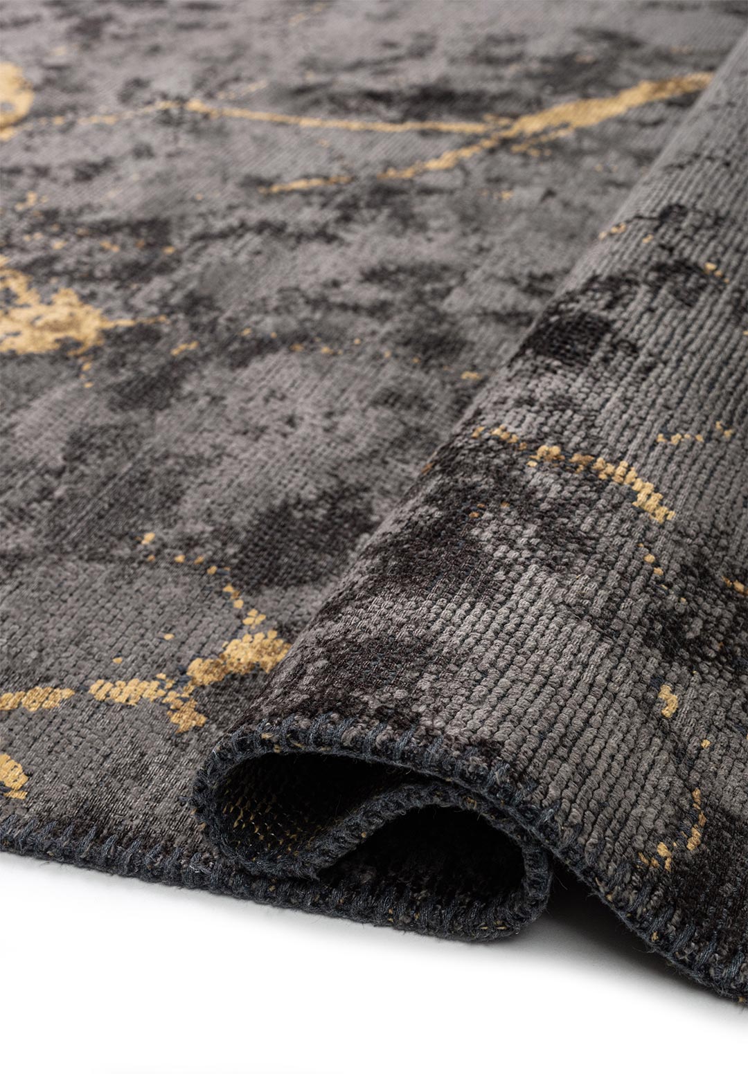 FRACTURE GOLD - ANTHRACITE RUG - 2