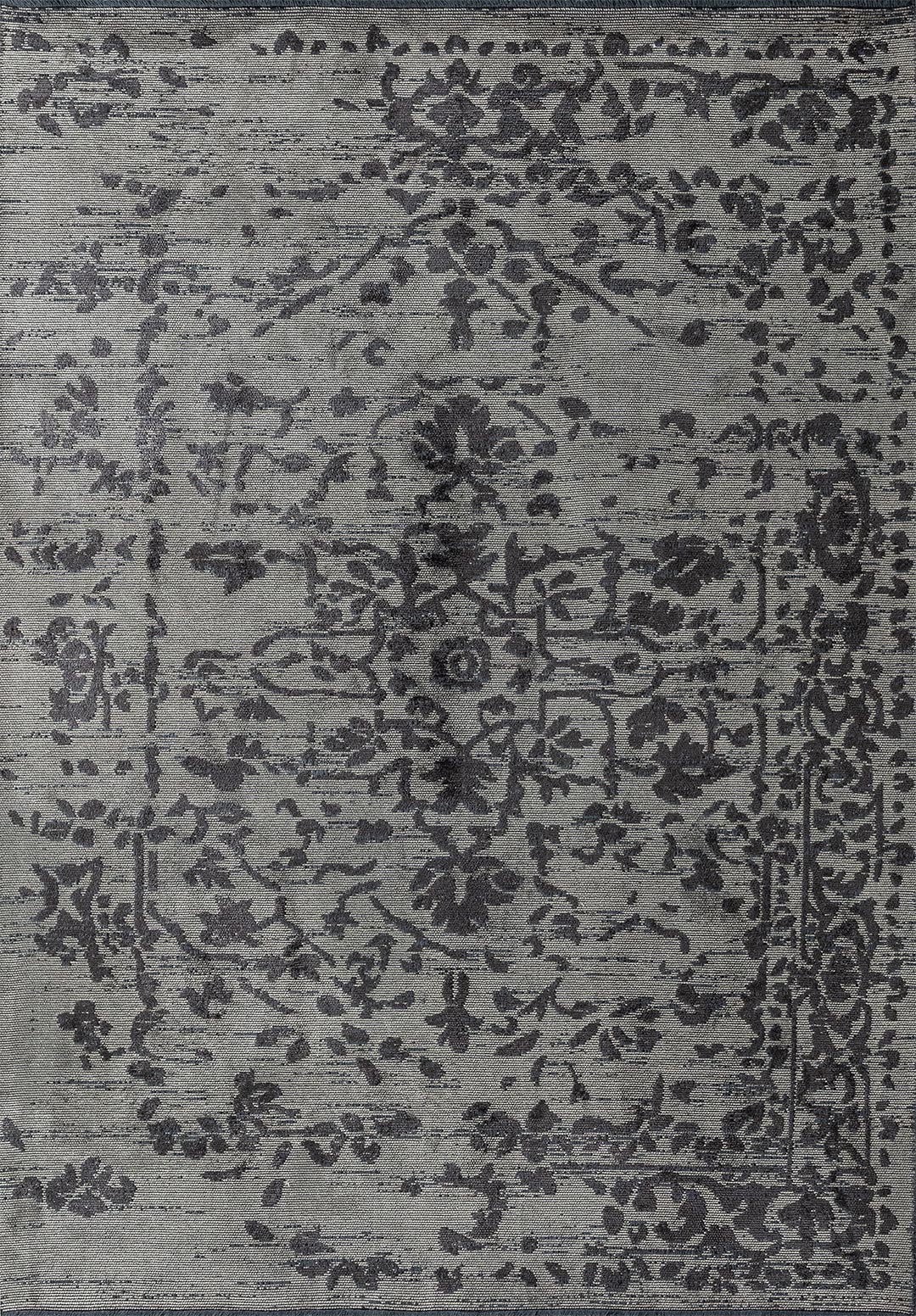 FLORA CHARCOAL - BEIGE RUG - 1